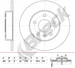 Тормозной диск BRECK купить